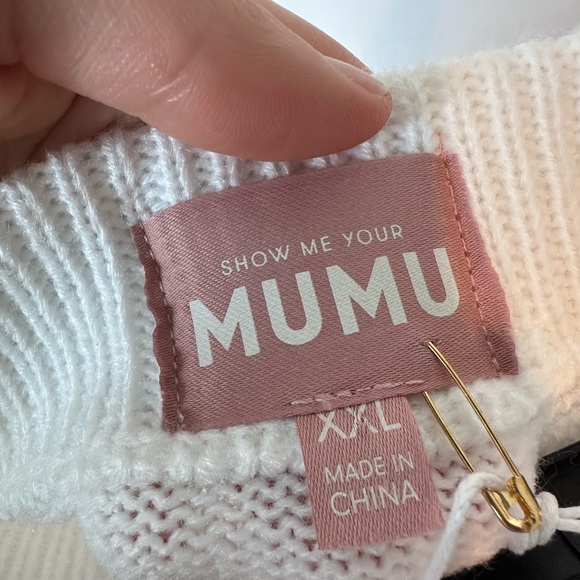 NWT Show Me Your MuMu Serve Skirt in Green Stripe Knit - Picture 9 of 11